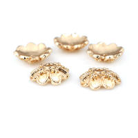 Tapas de cuentas de copos de nieve de latón de Color dorado de 18K, accesorios de alta calidad para manualidades, materiales para hacer joyas, sitio web oficial de Rosediy - details 60