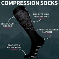 Calcetines deportivos largos de compresión para hombre y mujer, medias deportivas de 20-30mmHg para maratón, ciclismo, fútbol, ​​venas varicosas, cuidado del embarazo - details 3