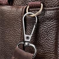 Bolso de Hombro de Cuero Genuino para Hombres Bolso Mensajero de Alta Calidad - details 12