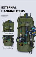 Mochila de pesca multifuncional, bolsa de almacenamiento de aparejos, camping, senderismo, bolsa de deportes al aire libre - details 3