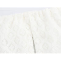 OUWU- 2025 Vestido largo blanco con cordones y tirantes con lazo, textura hueca hacia afuera, para mujer, con abertura en el cuello, volantes y dobladillo, vestido ajustado tipo bata para vacaciones. - details 6