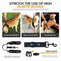 Eslinga ajustable para perros para patas traseras, tiras reflectantes, cinturón auxiliar, arnés de elevación para perros, sujeción para pierna trasera, mango resistente - details 9