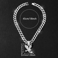 Collar De Punta De Águila Europeo Y Americano Para Hombres Y Mujeres Joyería Versátil De Cadenas De Colgante Animal Estilo Hip Hop/Rock - details 1