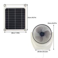 Panel Solar portátil multiusos para exteriores, ventilador alimentado por energía Solar, cargador Solar inteligente de 6W, ahorro de energía - details 14