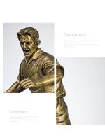 Nueva decoración de modelo de fútbol, figura de baloncesto, escultura, decoración de mesa de oficina para gabinete de vino, trofeo, artesanías de resina - details 8