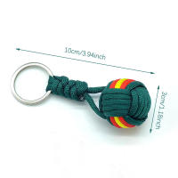 Llavero De Bolso De Paracaídas Militar Hecho De Hilo Tejido Monos Montañoso Lanyard Para Supervivencia Al Aire Libre Joyería De Metal Estilo Trendy Compatible Con Todas - details 0