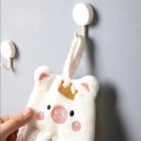 Toalla de cocina para el hogar, paño suave de terciopelo Coral, estilo coreano, dibujos animados - details 4