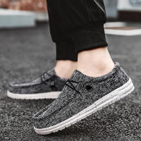 Zapatos informales de lona para hombre, mocasines sin cordones para conducir, planos, talla grande, a la moda - details 11