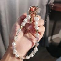 Cadena Colgante de Teléfono en Forma de Pulsera Perlas y Cuentas de Cristal Adorno para Bolso - details 1