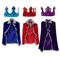 Disfraz informal de rey para Halloween, capa de corona de Príncipe, accesorios de Cosplay realistas y divertidos para fiesta - details 1
