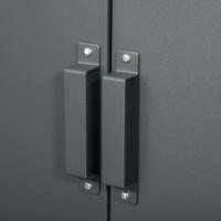 Armario de Almacenamiento Metálico Doble Puerta Ajustable para Oficina, Salón, Dormitorio - details 7