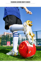 Zapatos de fútbol de la sociedad TF/FG para niños, botas de fútbol escolares, tacos, zapatillas de hierba, calzado deportivo de entrenamiento atlético al aire libre para niños y niñas - details 11