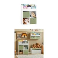 Juego de Mesa de Niños 2 Taburetes y Soporte para Papel de Piedra Verde Muebles de Organización - details 13
