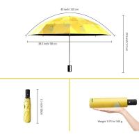 Paraguas plegables de verano a prueba de viento, impermeables, anti UV para mujeres y hombres automáticos - details 9