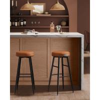 Juego de 2 Taburetes de Bar Taburetes de Cocina, Taburetes de Desayuno, Cuero Sintético con Costuras 76,2 cm de Alto, Silla Comedor, Fácil Montaje, Negro - details 39