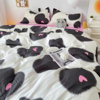 Juego de Ropa de Cama en Estilo Coreano Rosa Letras para Mujeres y Niñas Funda de Edredón Cubierta de Almohada de Tamaño Twin Full Queen Nordic - details 11