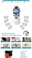 Masajeador Eléctrico de Músculo Estimulador para Alivio del Cuello y Espalda Tense Hine Pulso Acupuntura Corporal Instrumento de Masaje - details 1