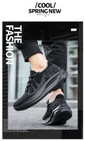 Zapatillas de moda para hombre Zapatillas elásticas ultraligeras y transpirables Suela blanda Zapatos casuales - details 2