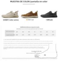 Zapatos Casuales de Cuero para Hombres Versátiles de Verano, Transpirables, Tamaño Grande - details 0
