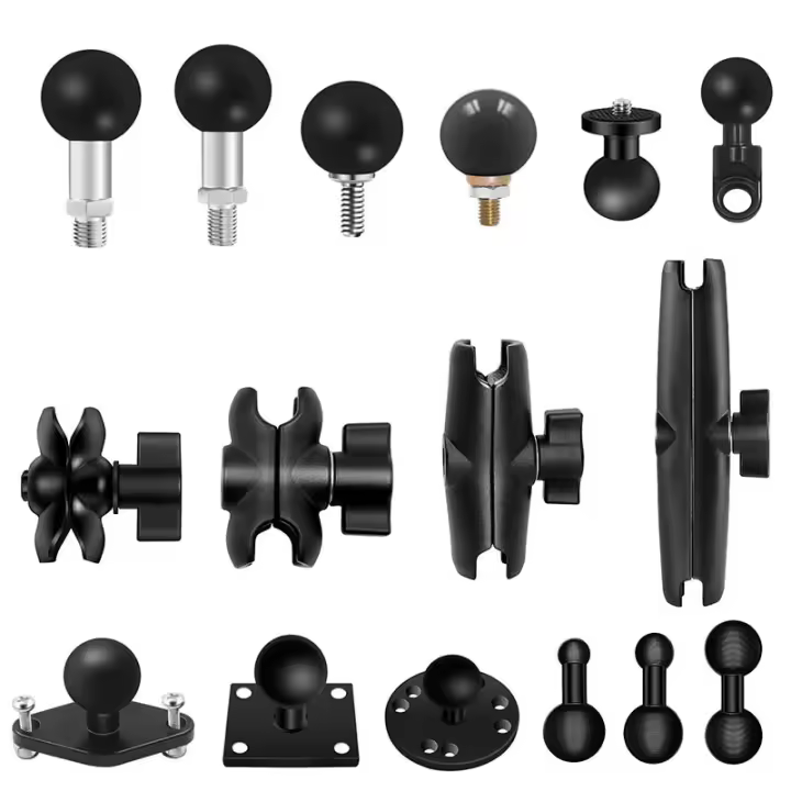 Soporte de GPS para Coche de Cabeza de Bola de 1'' Inch Base de 10mm para Cámara GoPro Yi Insta360 - 1