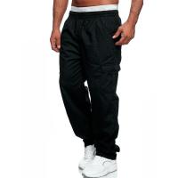 Jerseys rectos con múltiples bolsillos para hombre, pantalones casuales, pantalones Fiess - details 2