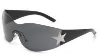 Nuevas gafas de sol Y2K Millennial Hottie Gafas de sol de aviador de una pieza Gafas de pentagrama - details 3