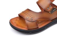 Sandalias de verano para hombre, cómodas sandalias de cuero con plataforma para exteriores, suela suave antideslizante, zapatos informales de trekking para verano, zapatos de playa para niño - details 28