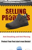 Zapatos de trabajo de seguridad para construcción y soldadura anticompresión para hombre, resistentes al desgaste, indestructibles, para uso en exteriores - details 2
