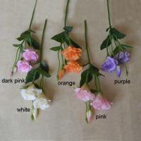 Flores artificiales de Lisianthus de tacto Real, flores de seda, ramo de novia, flores falsas de Eustoma, suministros para fiestas elegantes - details 5