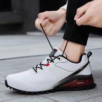 zapatos de senderismo de malla para hombre, calzado de Trekking al aire libre, turismo, Camping, deportes, caza, a la moda, nuevos diseñadores - details 11