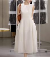 Vestido Ligero de Luna Corte Redondo sin Mangas Ajuste Delgado Moda de Talla Seis para Mujeres - details 3