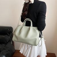 Bolso de mano de inspiración francesa para mujer: sintético suave, gran capacidad, correa de hombro desmontable, cierre de cremallera, diseño minimalista para uso informal y profesional, bolso de mano versátil, accesorio elegante, forro de poliéster durad - details 7