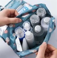 Organizador de baño impermeable con gancho para mujer, bolsa de almacenamiento portátil para maquillaje, cosméticos, viaje, lavado de inodoro - details 3
