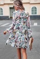 Vestido midi casual estilo coreano de moda 2025 para mujer con manga larga - details 19