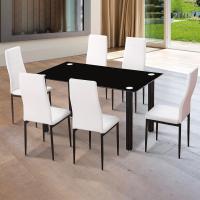 Home Pack 6 sillas, Sillas Comedor,, Tejido Gris y Patas Blancas, Modelo Yuri, Medidas: 44 cm Ancho x 42 cm Largo x 96 cm Alto - details 10