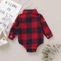 Rompeveranos Para Bebé Niño 0-18 Meses Rojo Rayado Con Mangas Largas Bodysuit Moda Primavera/Otoño Traje Completo Para Bebé - details 7
