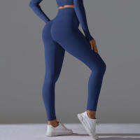 Hamidou-Pantalones deportivos de Yoga para mujer, mallas de cintura alta y caderas ajustadas, glúteos de melocotón, pantalones de Yoga desnudos de cintura alta - details 61