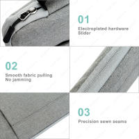 Funda protectora para ordenador portátil con bolsillo, maletín portátil, bolso de mano para Lenovo, Dell, HP, iPad, MacBook, Notebook - details 1