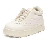 Nuevos zapatos de pan duraderos, de alta calidad y a la moda, botines blancos gruesos, punk corto y regordete para hombre que aumenta la altura al aire libre - details 8