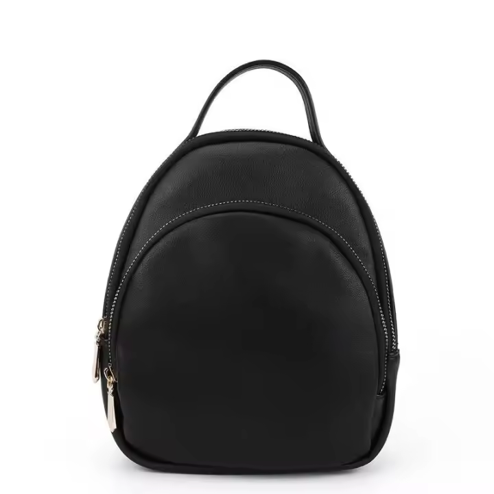 Mini bolso negro clásico de pequeña capacidad Mochila práctica y duradera Mochila de lujo de alta gama - 1