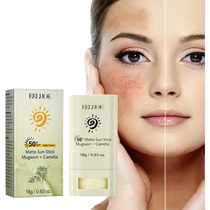 Protector solar facial en barra bloqueador Solar mate barra solar hidratante no graso SPF50 + Protector UV crema blanqueadora producto coreano - 1