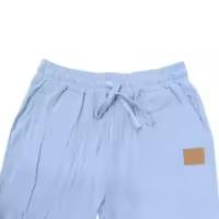 Pantalones rectos con cordones de algodón y lino para hombre, de estilo playero, finos y con cordón, para el tiempo libre, para las cuatro estaciones. MOVIE - details 33