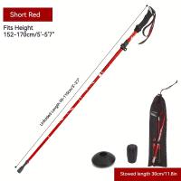 Trekking Pole, Folding Aluminum Alloy Ultra-light Walking Stick, 5 Sections Hiking Stick For Outdoor Climbing Camping - details 4