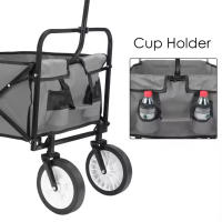 Carrito de Mano Plegable Ruedas de 360 °   Ideal para Jardín, Playa, Camping, Compras - details 6