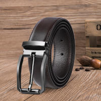 Cinturon cuero para hombre,Cinturón de cuero genuino, Cinturones Cinturon Reversible Hombre ,cinturón de cuero de vaca . - details 9