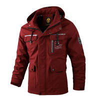 Chaqueta impermeable con capucha para hombre, abrigo informal a la moda, para exteriores, primavera y otoño - details 4