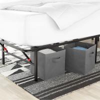 montaje sin herramientas, permite almacenar debajo de la cama, 90 x 200 cm, 35,5 cm, Negro - details 12