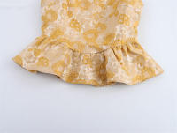 Corset OUWU para Mujer Cuello Redondo, Diseño Intricado, Dobladillo Peplum, Estampado, Elegante para Trajes - details 5