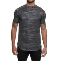 Camiseta deportiva de cuello redondo para hombre, camisa de entrenamiento de malla transpirable de secado rápido, ajustada, mang - details 18