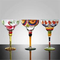 Cola hecha a mano colorida roja alta copas de champán copa de vino accesorios de Bar Barwar - details 2